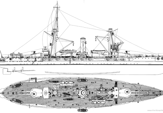 Боевой корабль SNS Jaime I 1937 [Battleship] - чертежи, габариты, рисунки